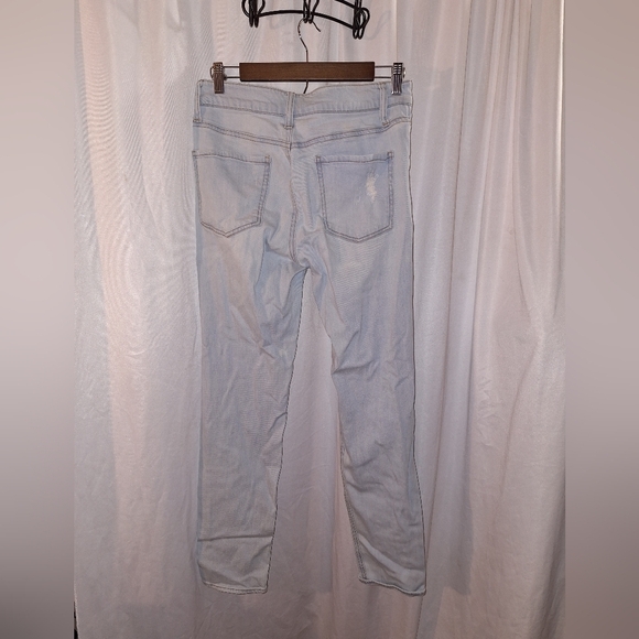 Empyre Blue Boyfriend Jeans Distressed Casual - Picture 3 of 4